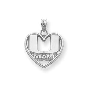   Designer Jewelry Gift Sterling Silver Collegiate University Of Miami