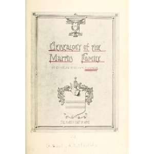  Genealogy Of The Martin Family Charles William Francis 