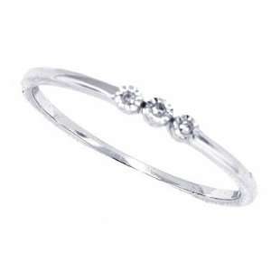   Stone Diamond Engagement, Wedding ,Promise Ring in 10Kt White Gold 5
