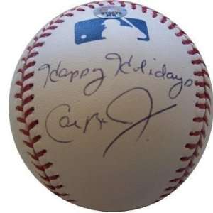  Cal Ripken Autographed Baseball   with Happy Holidays 