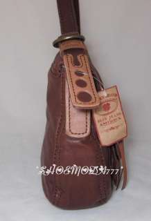 Lucky Brand Leather Stash Bag Purse Brown New 098687277297  