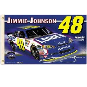 48 Jimmie Johnson 2011 3X5 Lowes 2Sided Flag  Sports 