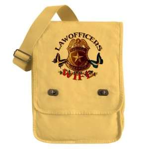 Messenger Field Bag Yellow Law Officers Police Officers 