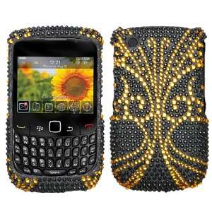  Blackberry Curve 3G 9300 8520 Full Diamond Bling Golden 