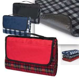  Playful Plaid Picnic Blanket   Red