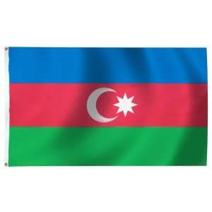  Azerbaijan Flag 2X3 Foot Nylon Patio, Lawn & Garden