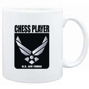  Mug White  Chess Player   U.S. AIR FORCE  Sports: Sports 