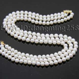   AA 8 9MM PINK WHITE BLACK POLYCHROME PEARL NECKLACE 16 17 18 D162