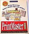   1993 PrintMaster Gold IBM/DOS Home & Business Publishing Software