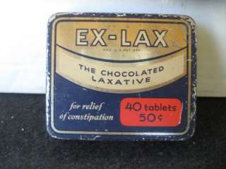 Vintage EX LAX tin/Chocolated Brooklyn,NY 50c  