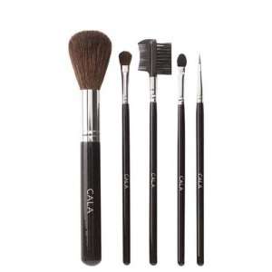 Cala Lily Makeup 5pcs Cosmetic Brush Kit (Large) 76523 + Aviva Nail 