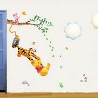Winnie the Pooh Tiger Swing Tree Art Mural Wall Vinyl Sticker Decal 