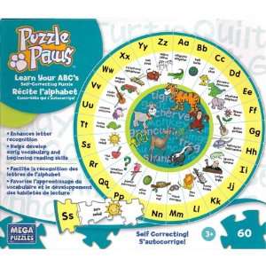  Puzzle Paws Learn Your ABCs Self Correcting Puzzle Toys & Games