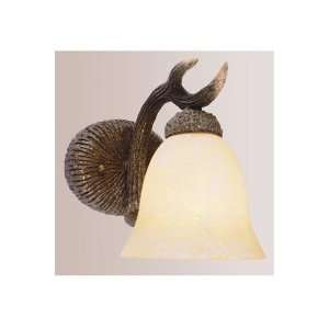  Antler One Light Wall Sconce one light Rustic Bronze