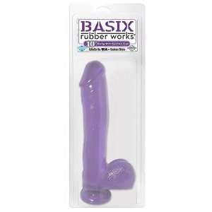  Basix Rubber Works   10 Dong with Suction Cup   Purple 