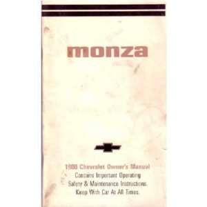  1980 CHEVROLET MONZA Owners Manual User Guide Automotive