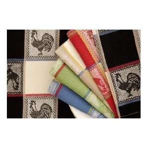  Lintex Rooster Placemats Set of 4 , Black