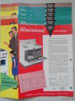 1950s Universal Gas Stove Cribben & Sexton Co. Models  