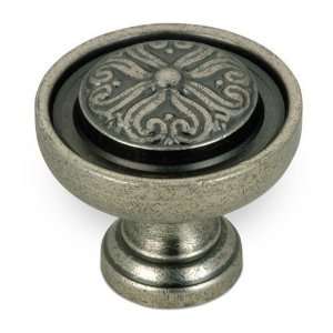 Styles inspiration   1 diameter celtic floral knob in pewter