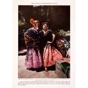 1929 Color Print Andalusia Seville Spain Spanish Dancers 