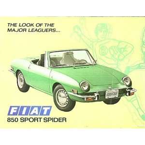 FIAT 850 Sport Spider The Look of the Major Leaguers (Promotional 