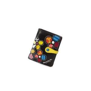  Romero Britto Small Black Wallets   Flower Everything 