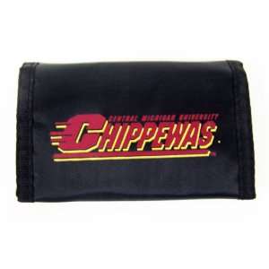  NCAA Central Michigan Chippewas Nylon Wallet: Sports 
