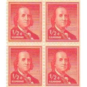   Franklin Set of 4 x 0.5 Cent US Postage Stamps NEW 