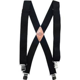 Dickies Mens 1 1/2 Solid Straight Clip Suspender