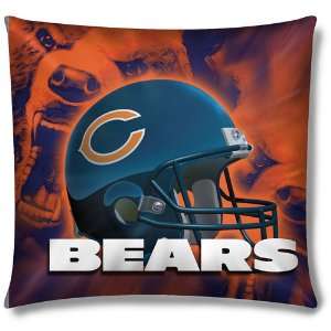  Chicago Bears NFL Photo Real Toss Pillow (18x18): Sports 
