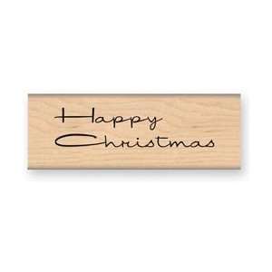   Mounted Rubber Stamps   Happy Christmas by MSE Arts, Crafts & Sewing