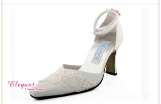 A565 Elegant White Bridal Wedding & Evening Party Shoes  