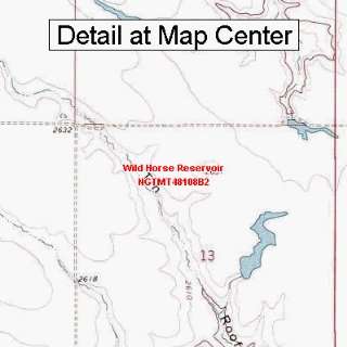  USGS Topographic Quadrangle Map   Wild Horse Reservoir 