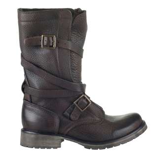 Steve Madden Womens Boots Banddit Brown Leather  