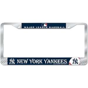 New York Yankees License Plate Frame   Chrome: Sports 