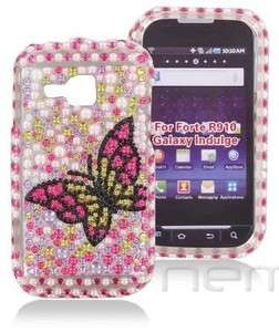 SAMSUNG GALAXY INDULGE R910 BLING CASE PINK BUTTERFLY  