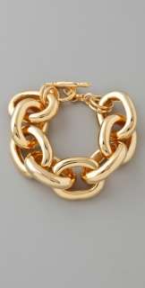 Kenneth Jay Lane Gold Large Link Bracelet  