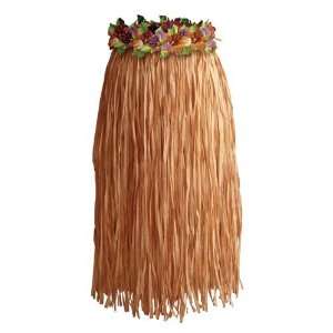  28 Grass Skirt with Orange/Purple Flowers: Toys & Games