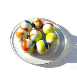 Larges Marbles   Marble PORCELAINE   Glass Marble diameter : 25 mm.