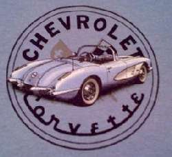 Chevrolet Chevy Vintage C1 Corvette Route 66 T Shirt  