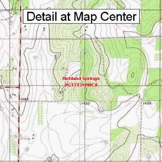   Map   Richland Springs, Texas (Folded/Waterproof)
