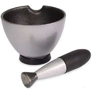  Orangex Small Silver Cast Iron Mortar & Pestle: Kitchen 