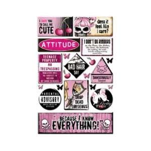   ? Caution Girl ? Caution Girl Stickers Arts, Crafts & Sewing