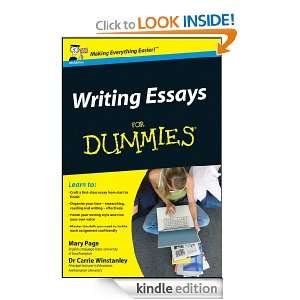 Writing Essays For Dummies Carrie Winstanley, Mary Page  