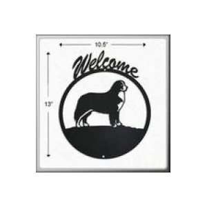  Bernese Mt Welcome Sign Patio, Lawn & Garden