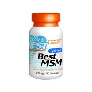  Best MSM (1000 mg) 180 Capsules   Doctors Best Health 