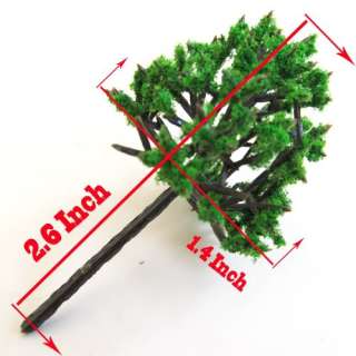 12pcs Green Model Tree Railway Park Scenery Layout Scale 1:200 HO N 