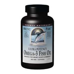   Ultra Potency Omega 3 Fish Oil 850 mg 30 Softgels   Source Naturals