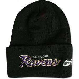    Baltimore Ravens End Zone Script Knit Hat