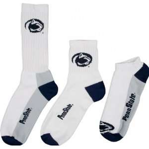 Penn State Nittany Lions Mens 3 Pair Sock Pack  Sports 
